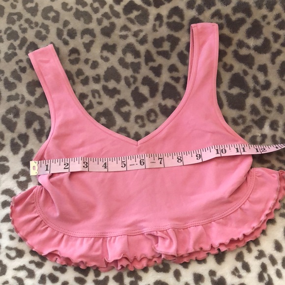 NWOT Free People Movement Ruffle Top in Pink Size XS/S - Picture 9 of 13